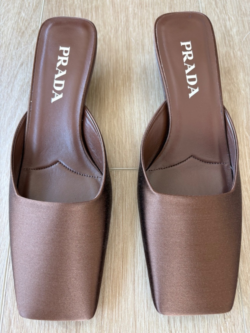 NWT Prada Satin Mules - Size 36 - Picture 2 of 5